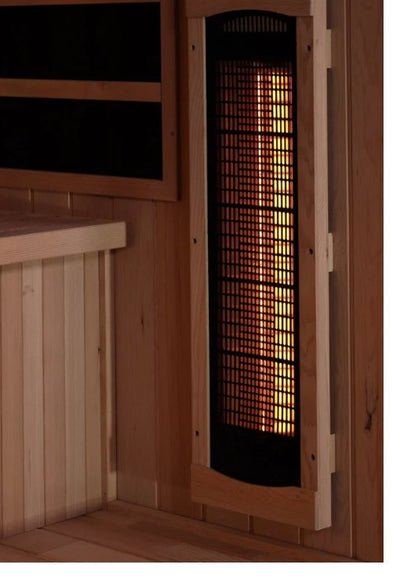 4 Person Infrared Sauna With Himalayan Salt Bar GDI-8040-03