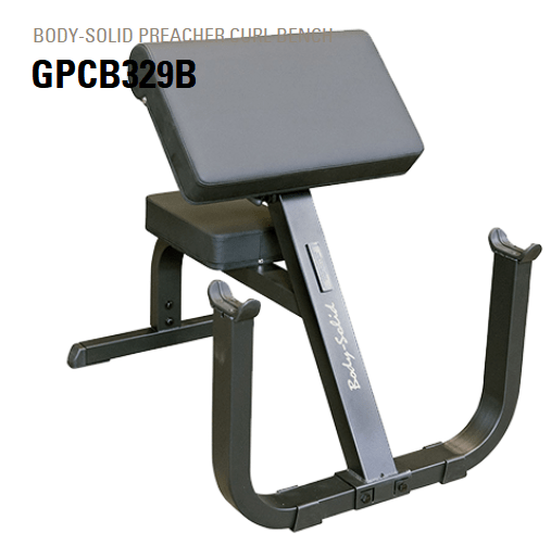 Body-Solid GPCB329B Preacher Curl Bench – Adjustable Arm Blaster for Bicep Training