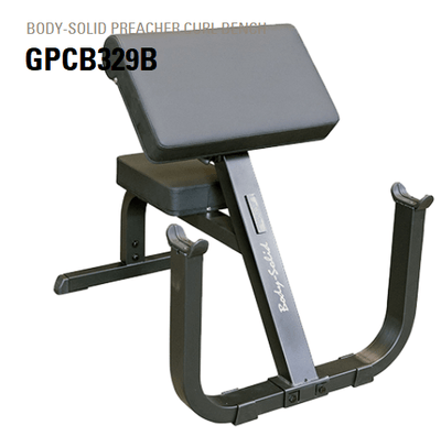 Body-Solid GPCB329B Preacher Curl Bench – Adjustable Arm Blaster for Bicep Training