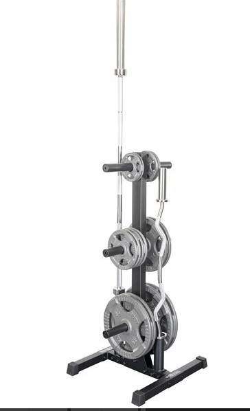 BEST FITNESS WEIGHT PLATE STORAGE WITH BAR HOLDERS BFWT10