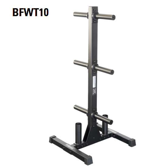 BEST FITNESS WEIGHT PLATE STORAGE WITH BAR HOLDERS BFWT10