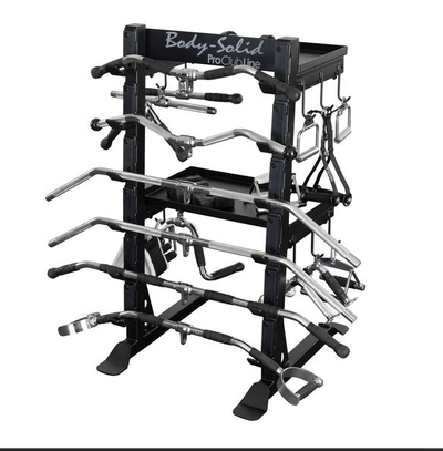 Body-Solid SAR100 Accessory Rack – Compact Storage for Cable Attachments & Workout Accessories