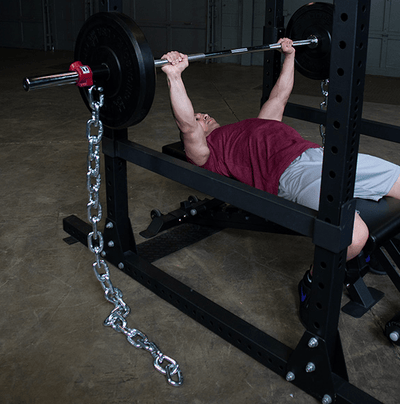 Body-Solid BSTCH44 Lifting Chains – 44lb Variable Resistance Chains for Strength Training