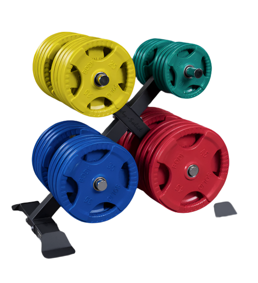 Body-Solid GWT66 Olympic Plate Rack – Commercial Weight Plate Storage Tree
