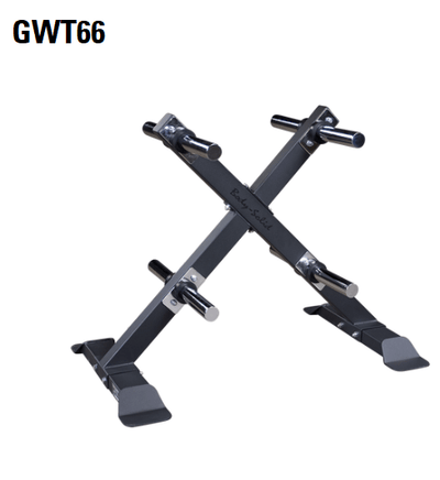 Body-Solid GWT66 Olympic Plate Rack – Commercial Weight Plate Storage Tree