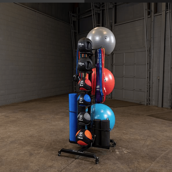 Body Solid Multi Storage Rack With Wheels