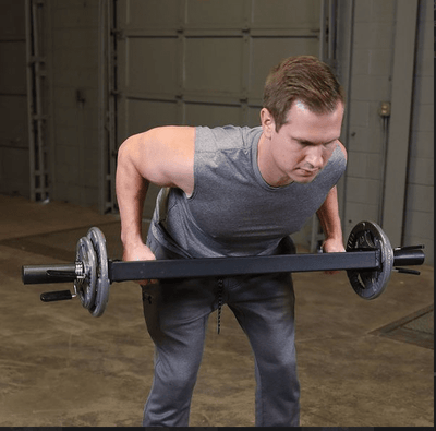 Body-Solid OMG47 Olympic Multi Bar (Black) – Compact Multi-Grip Barbell for Strength Training