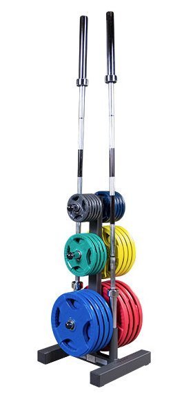 Body solid Olympic Plate Tree &  Bar Holder