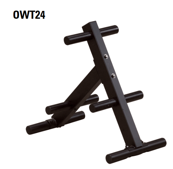 Body-Solid OWT24 Olympic Plate Tree – 6-Peg Weight Plate Storage Rack