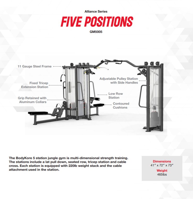 BodyKore 5 Station Jungle Gym
