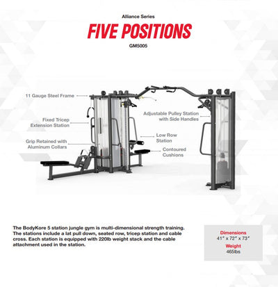 BodyKore 5 Station Jungle Gym