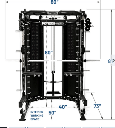 Force USA G10 Pro All‑In‑One Trainer – Power Rack + Functional Trainer