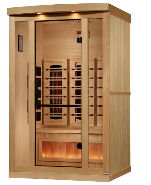Golden Designs  GDI‐8020‐03 Full Spectrum Sauna with Himalayan Salt Bar 2 Person