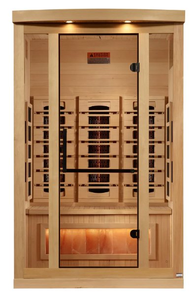 Golden Designs  GDI‐8020‐03 Full Spectrum Sauna with Himalayan Salt Bar 2 Person