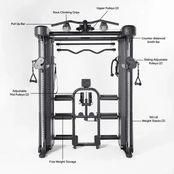 Inspire FT2 Pro Smith Functional Trainer – All-in-One Strength System
