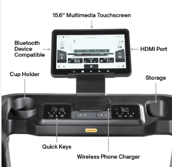 Inspire T5.5 Treadmill – 16.5" Touchscreen, Bluetooth, and Built-In Workouts