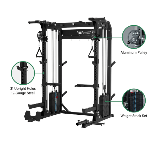Major Fitness F22 Pro – Power Rack & Cable System | Fitness Specialist TX