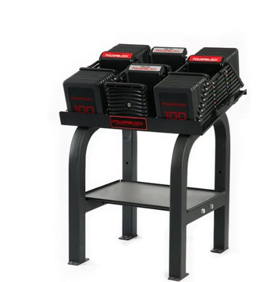 Powerblock Commercial Pro 100lb Adjustable Dumbbell Set W/Pro Max Stand