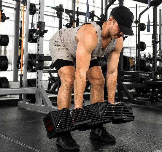 Powerblock Commercial Pro 100lb Adjustable Dumbbell Set W/Pro Max Stand