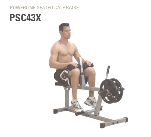 Powerline Seated Calf Raise Machine – Compact Lower Leg Developer for Home Gyms