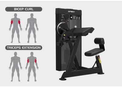 Spirit Commercial Dual Biceps Curl/Triceps Extension