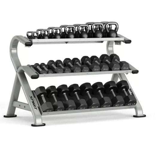 Spirit Commercial Dumbbell Rack (Adjustable Tray)