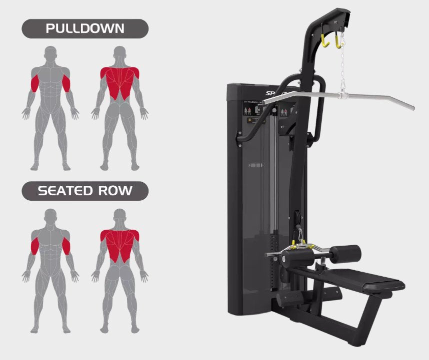Spirit Commercial Dual Lat Pulldown/Seated Row