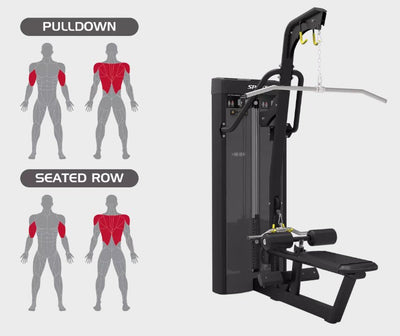 Spirit Commercial Dual Lat Pulldown/Seated Row