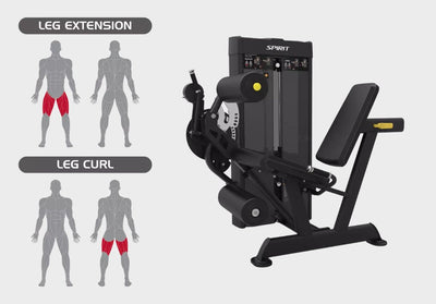 Spirit Commercial Dual Leg Extension/Leg Curl