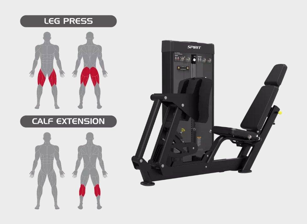 Spirit Commercial Dual Leg Press/Calf Extension