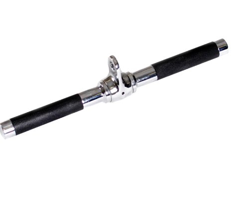 TKO 17" Chrome Cable Straight Bar with Polyurethane Round Grip