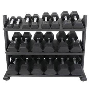 TKO 3-Tier Shelf Dumbbell Rack