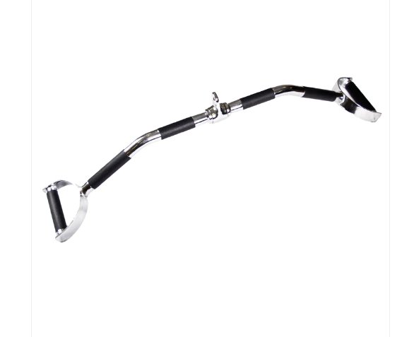 TKO Chrome Pro Style Lat Bar With Polyurethane Round Grips