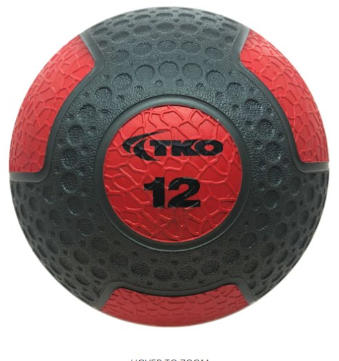 TKO Commercial Rubberized Medicine Ball