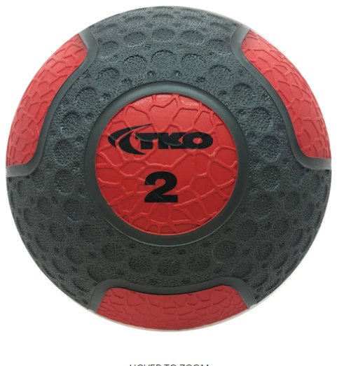 TKO Commercial Rubberized Medicine Ball