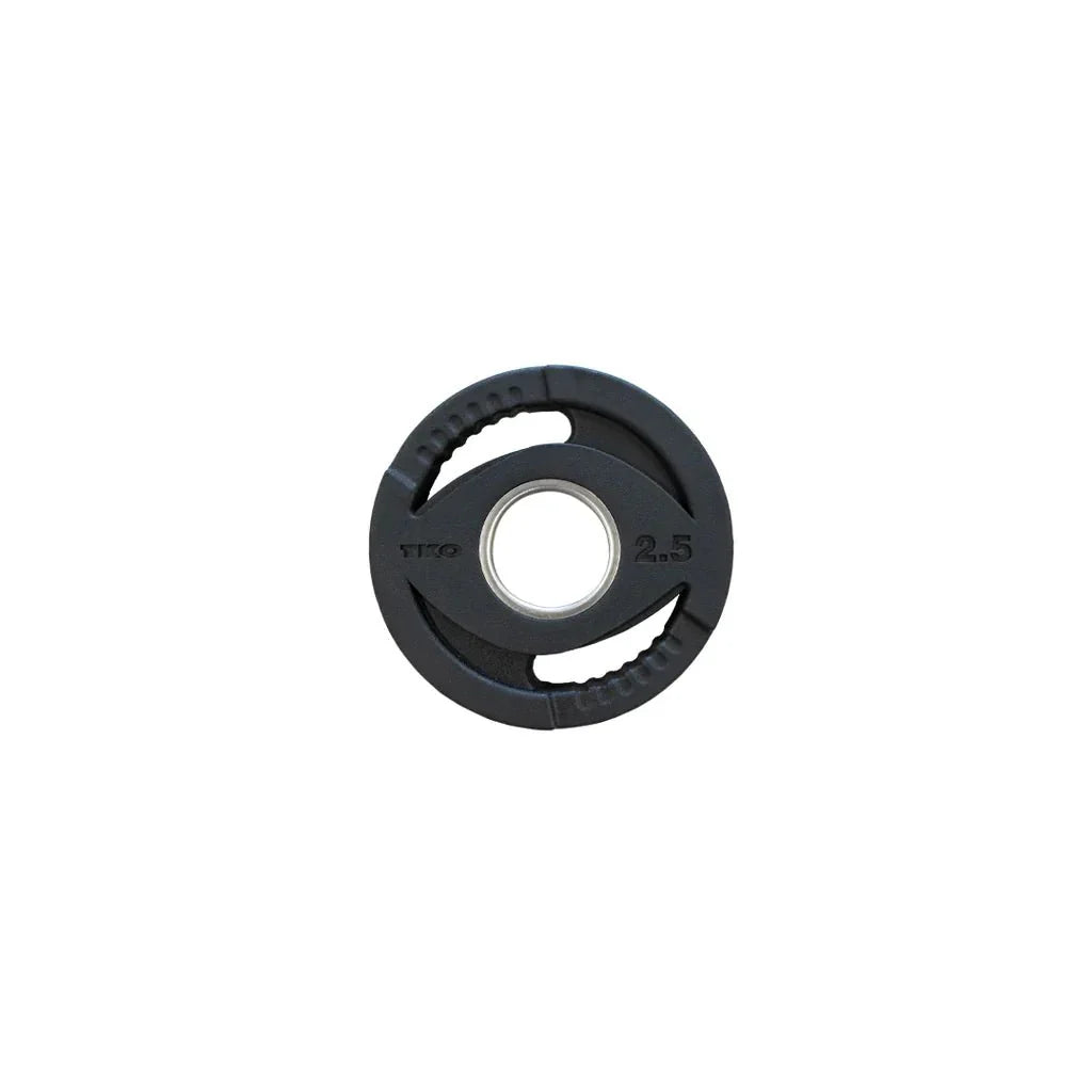 TKO Olympic Rubber Grip Plate Bi-lateral Grip Design