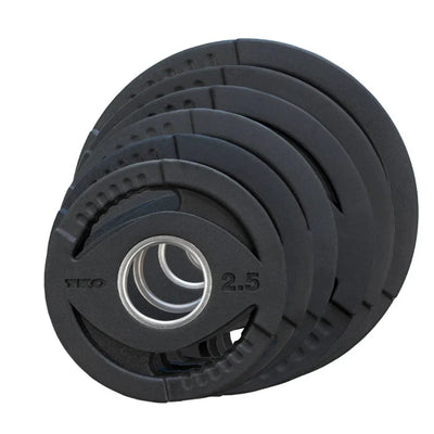 TKO Olympic Rubber Grip Plate Bi-lateral Grip Design