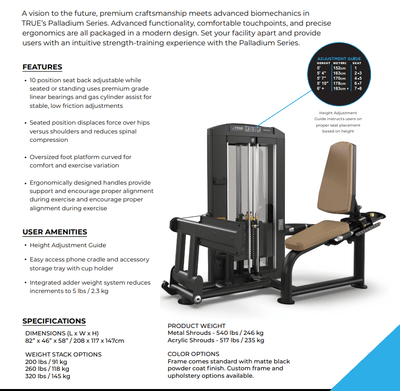 TRUE Palladium SPL-1600 Rotary Calf – Commercial Lower Leg Machine  Fitness Specialist TX
