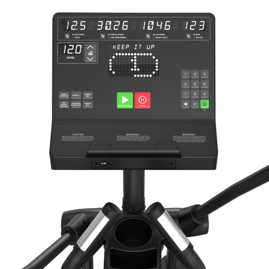 TRUE Launch Elliptical – Compact 21″ Stride, Self-Generating Cardio Machine Fitness Specialist