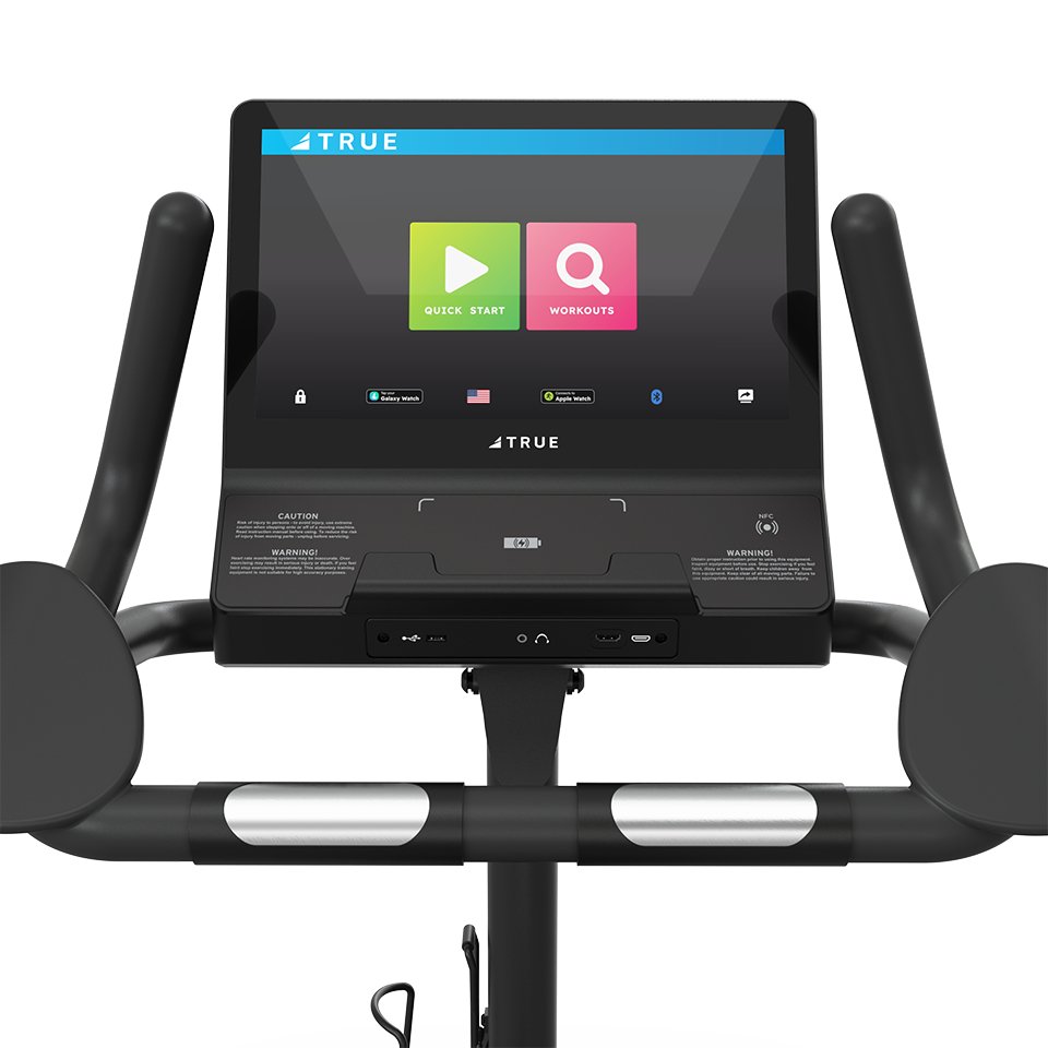 TRUE Launch Upright Bike – 30 Resistance Levels, Self-Generating  Fitness Specialist