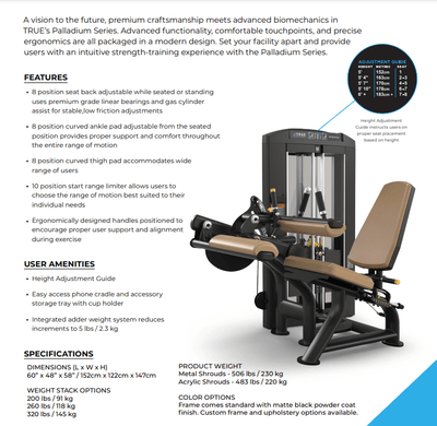 TRUE Palladium SPL-0200 Seated Leg Curl – Commercial Hamstring Machine | Fitness Specialist