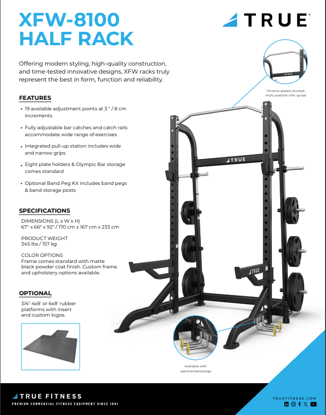 TRUE POWER RACK XFW-7900