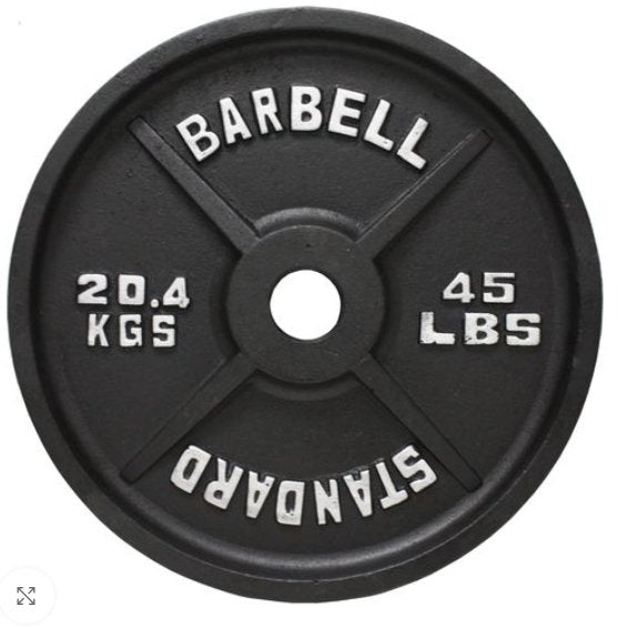 USA Cast Iron Olympic Plates Black