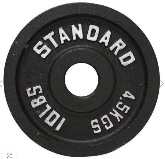 USA Cast Iron Olympic Plates Black